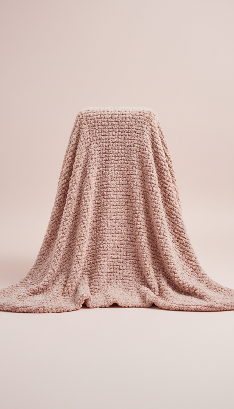 Microfiber Blush Throw Blanket