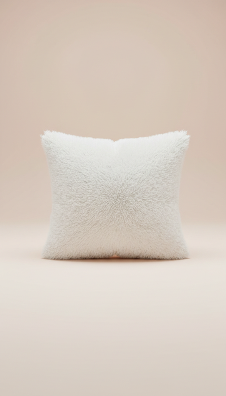 Chenille Rose Accent Pillow